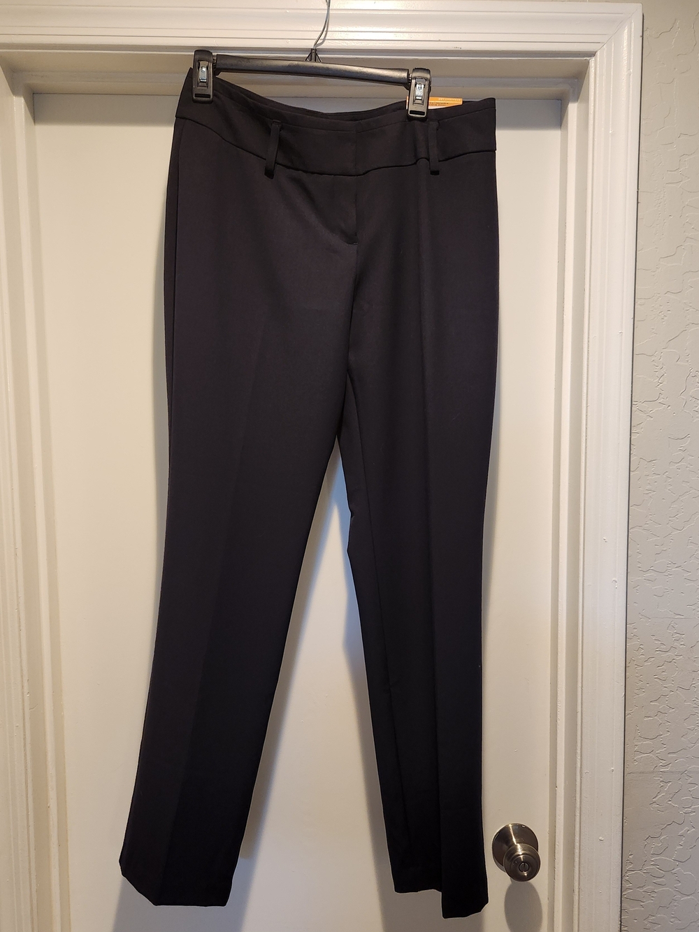 Worthington Dark Blue Straight-Leg Dress Pants